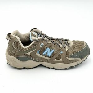 New Balance 474 All Terrain Trail Hiking Sneakers Gray Blue Womens Shoe Size 9